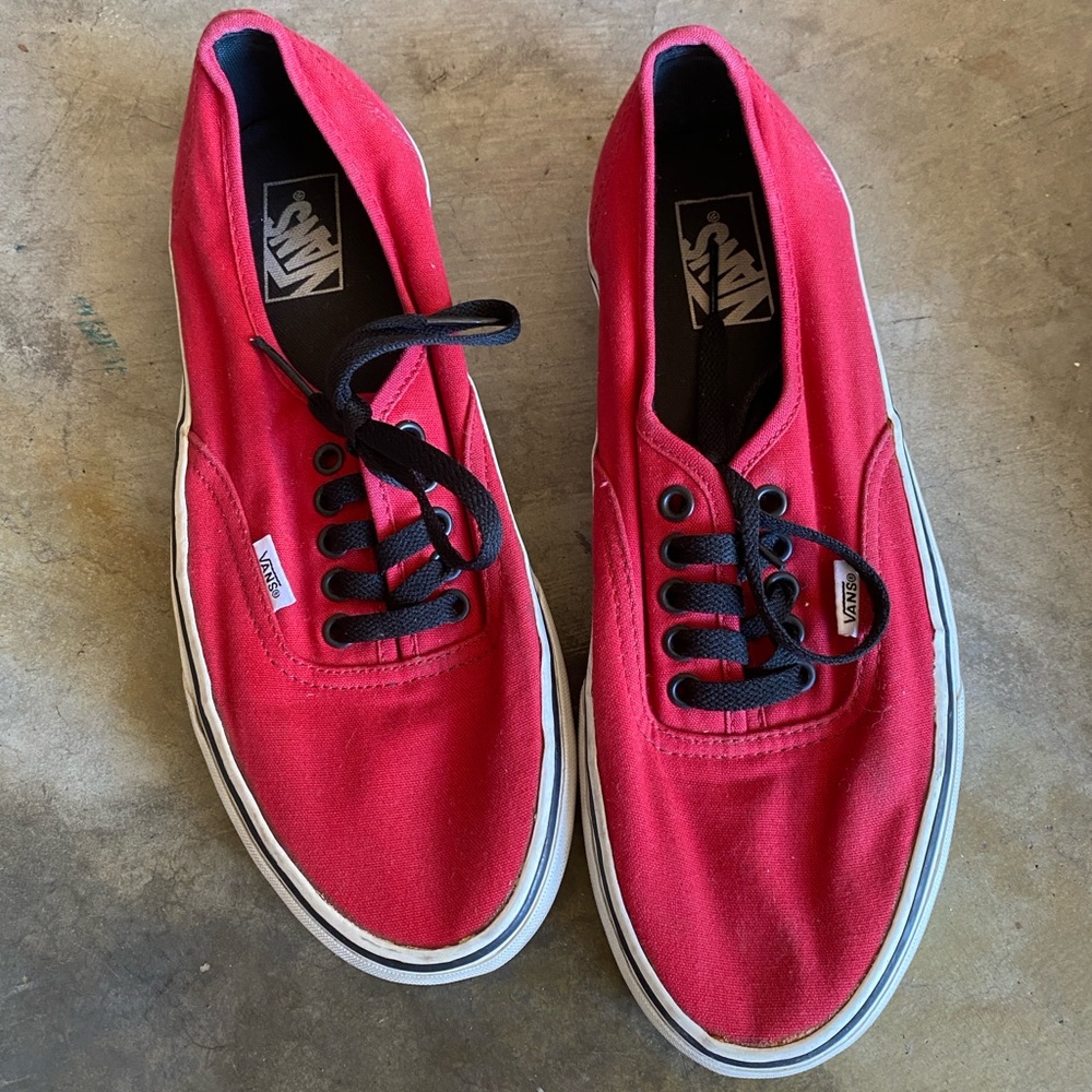 Vans Men's Bold Red Sneakers